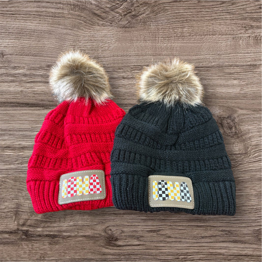 Custom State Name Knit Pom Beanie