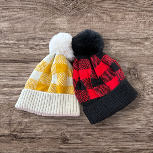 Plaid Beanie