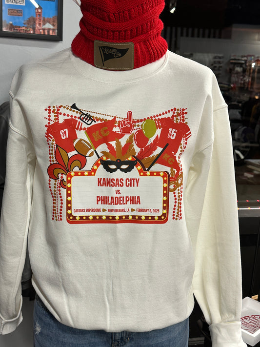 KC Mardi Gras Big Game Sweatshirt
