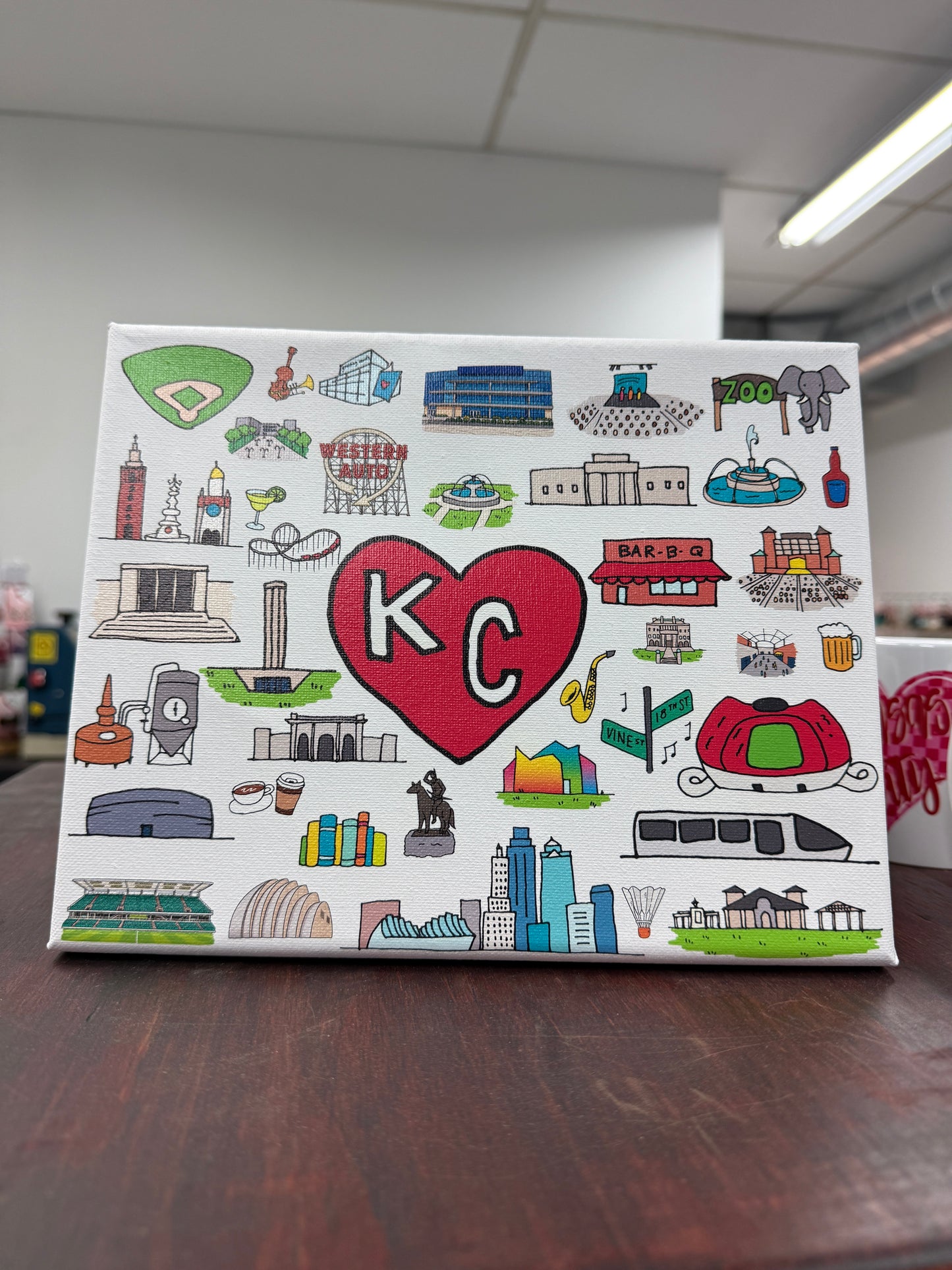 Kansas City Icons Canvas