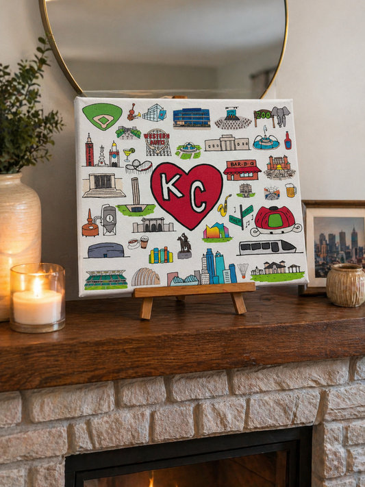 Kansas City Icons Canvas