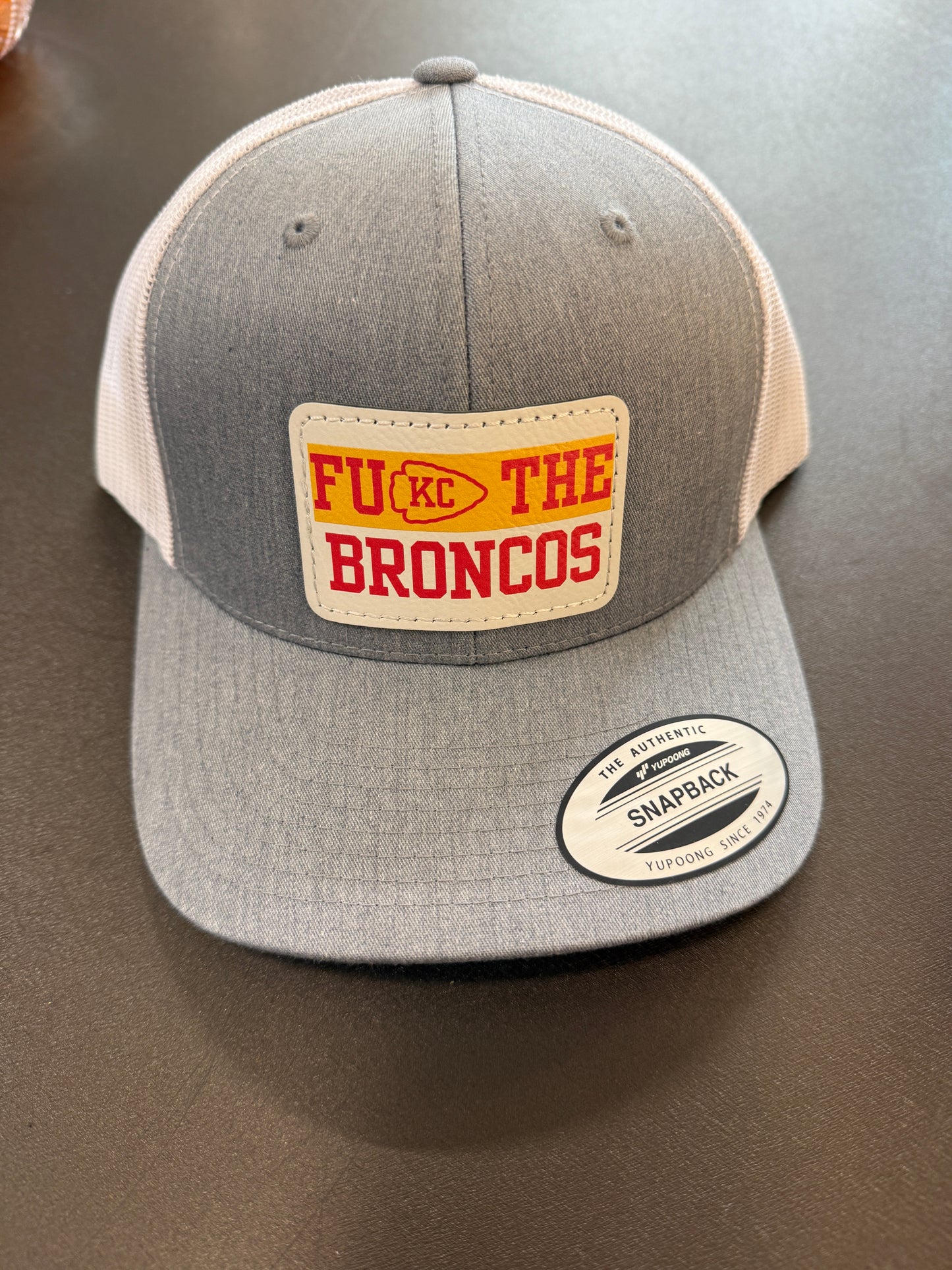 UV Printed FU KC The Broncos Men's Richardson 112 Trucker Hat