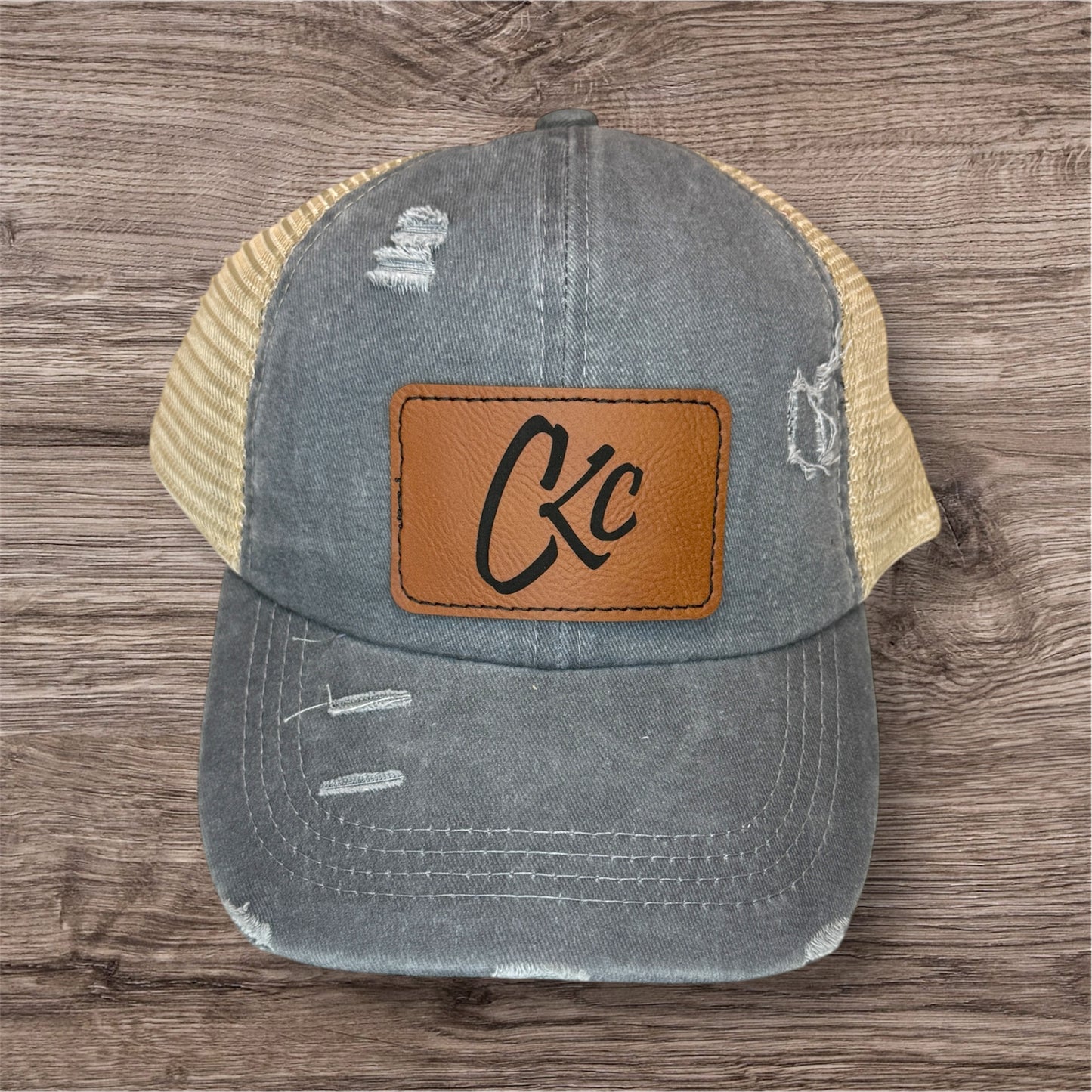 Chorus Kansas City Criss Cross Ponytail Hat (rectangle patch)