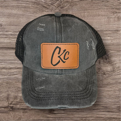 Chorus Kansas City Criss Cross Ponytail Hat (rectangle patch)
