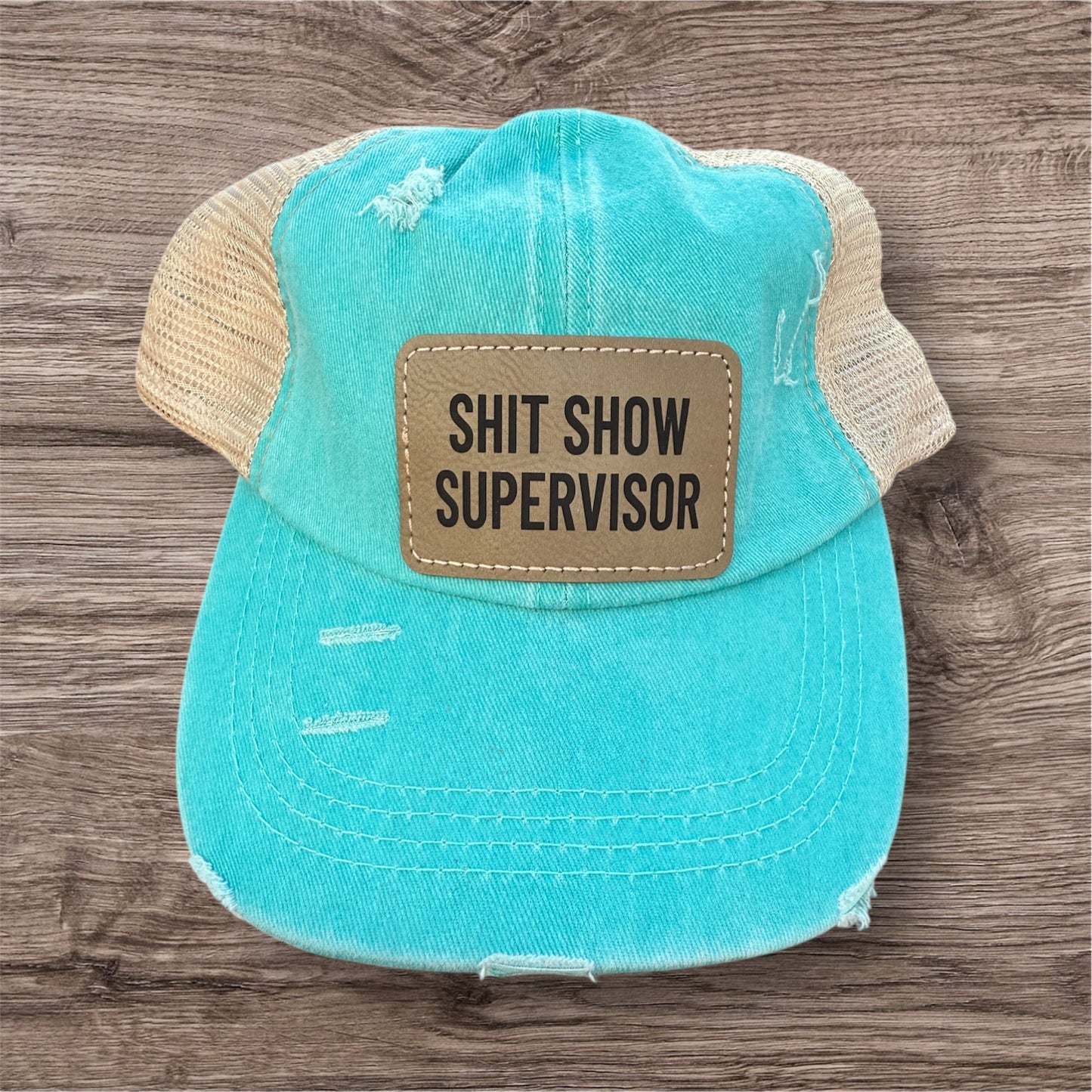Shit Show Supervisor Women's Criss Cross Hat