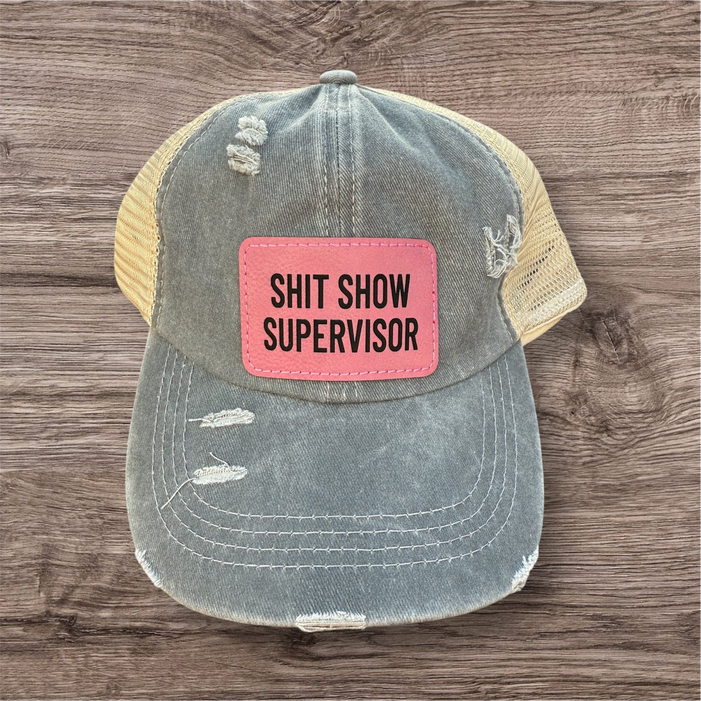 Shit Show Supervisor Women's Criss Cross Hat