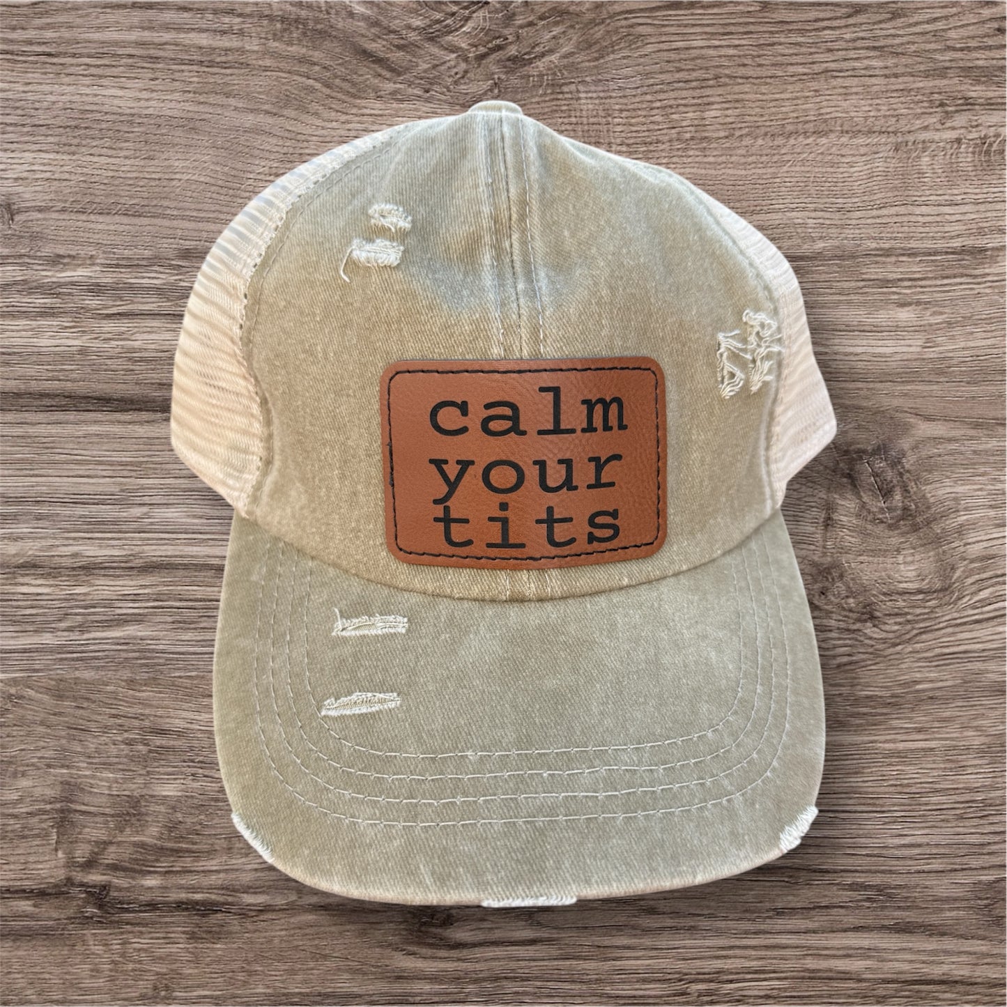 Calm Your Tits Criss Cross Hat