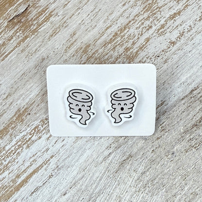 UV Printed Lil' Twister Acrylic Stud Earrings
