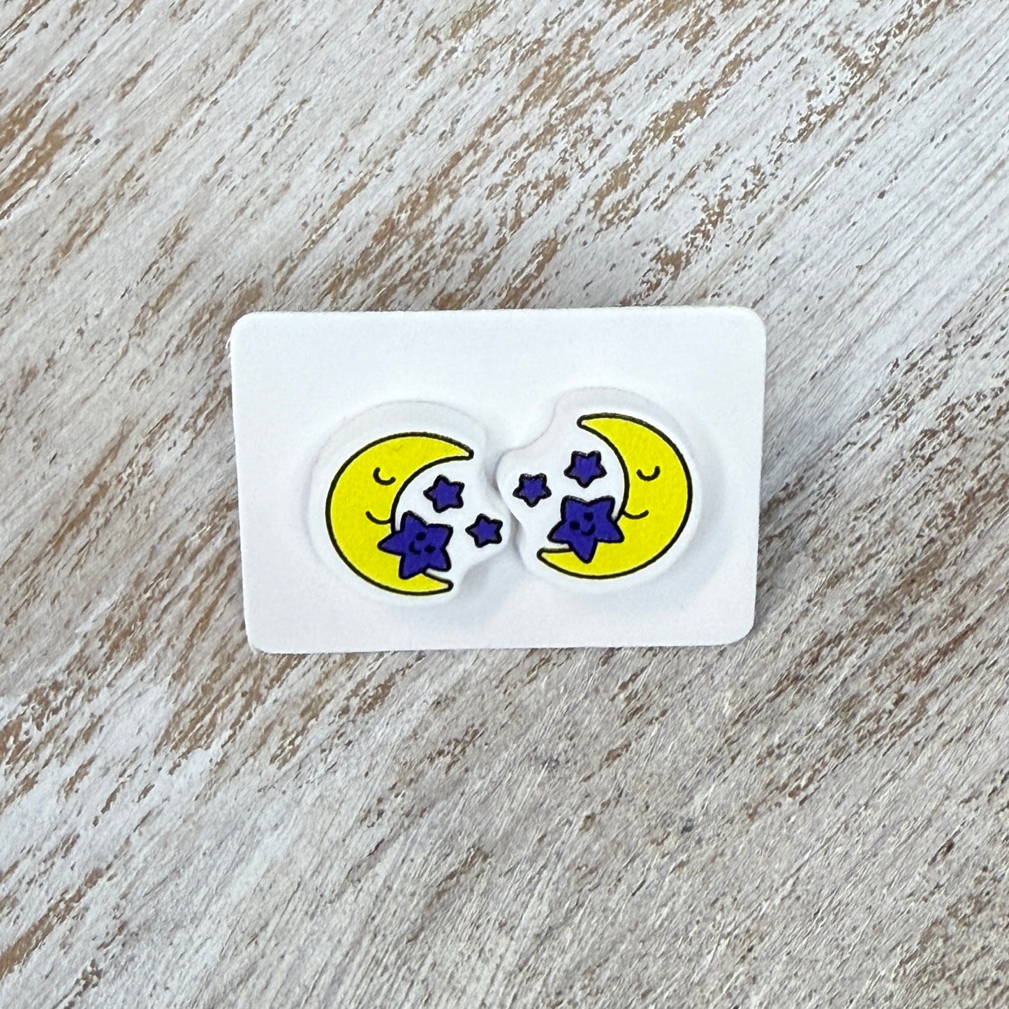 UV Printed Sweet Dreams Acrylic Stud Earrings