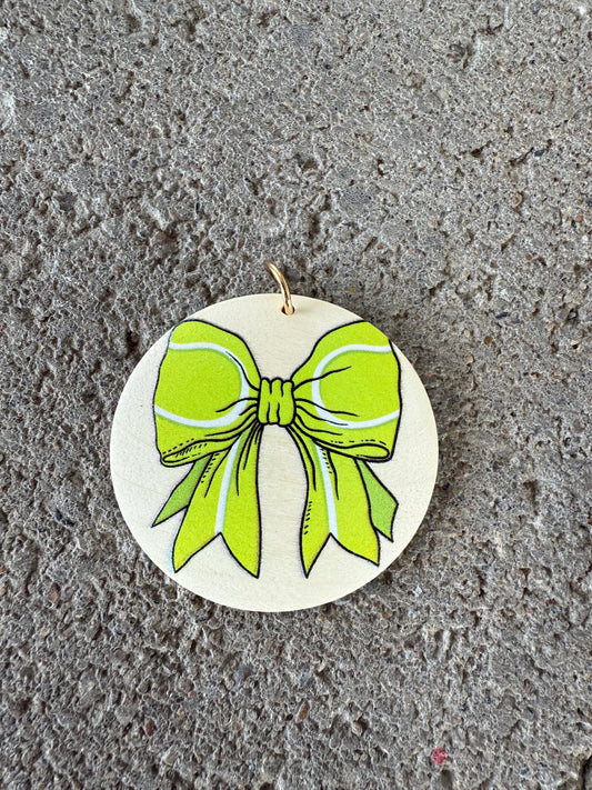 UV Printed Tennis Bow Keychain