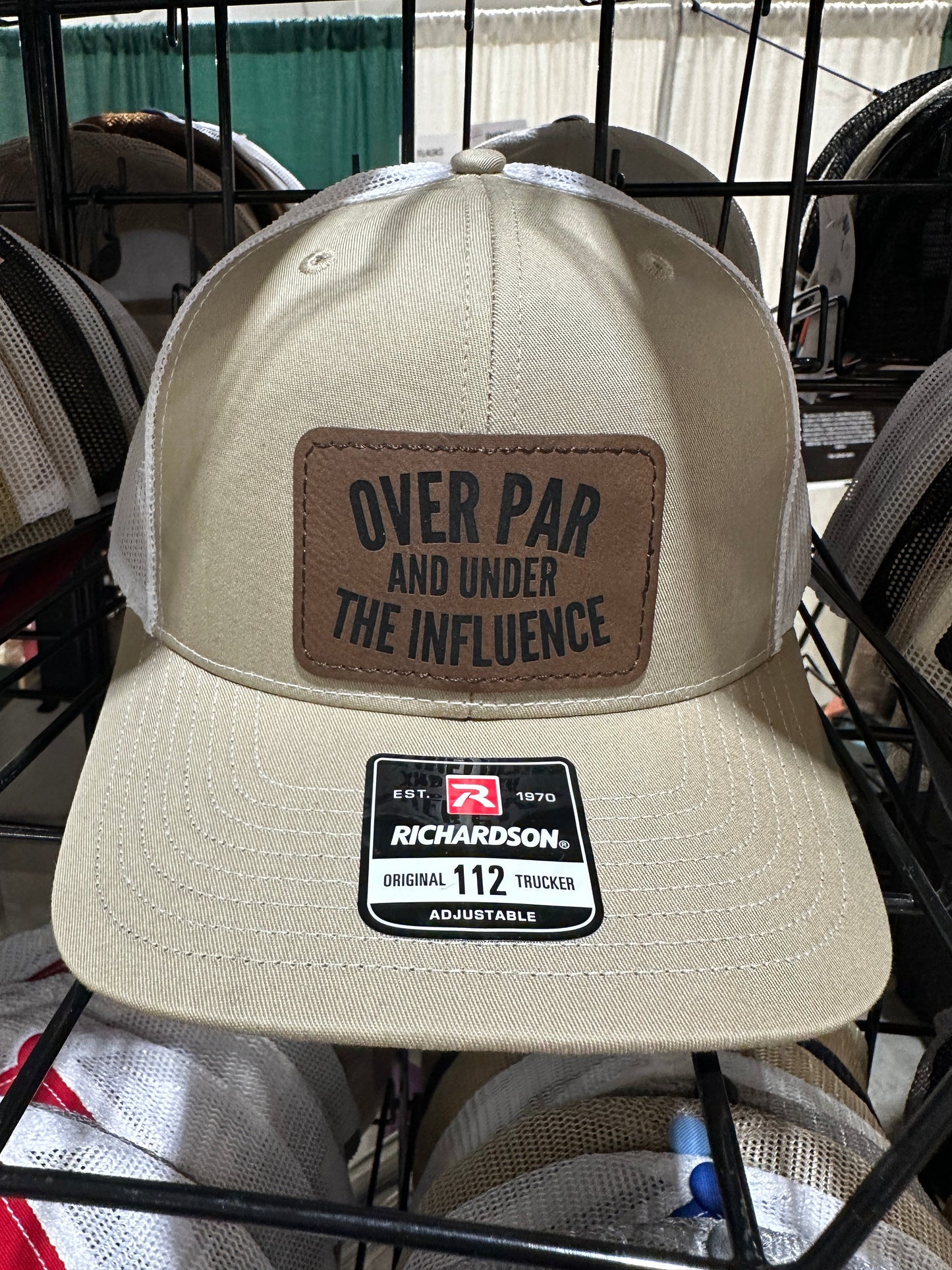 Over Par and Under The Influence Men's Richardson 112 Trucker Hat