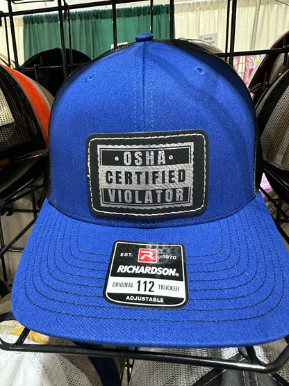Certified Osha Violator Men's Richardson 112 Trucker Hat