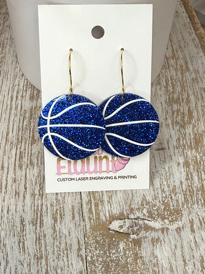 Full-Court Sparkle! UV Printed Basketball Dangles