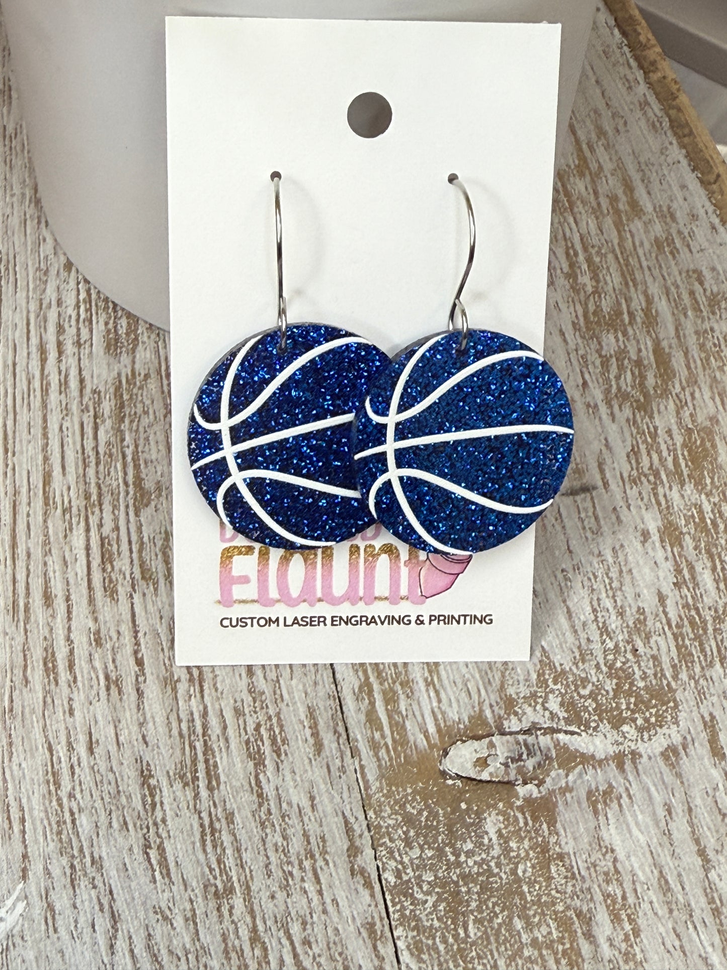 Full-Court Sparkle! UV Printed Basketball Dangles