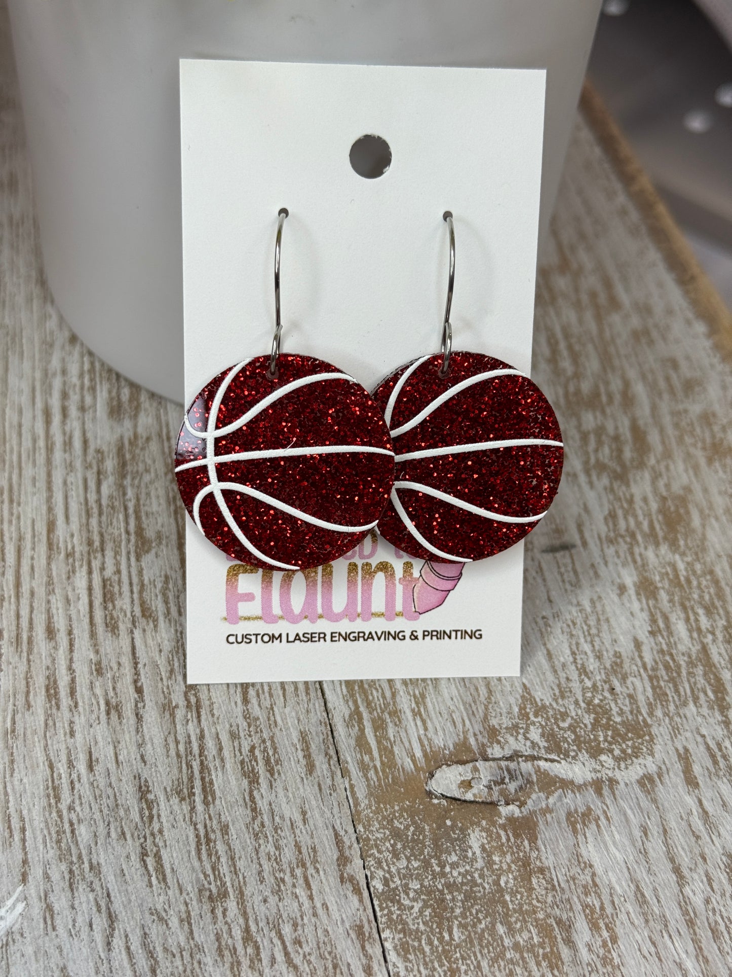 Full-Court Sparkle! UV Printed Basketball Dangles