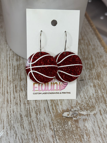 Full-Court Sparkle! UV Printed Basketball Dangles