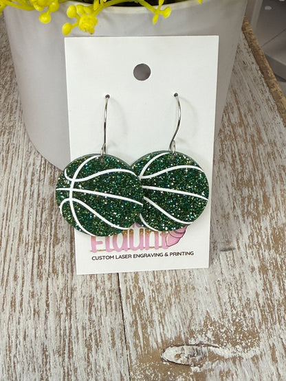 Full-Court Sparkle! UV Printed Basketball Dangles