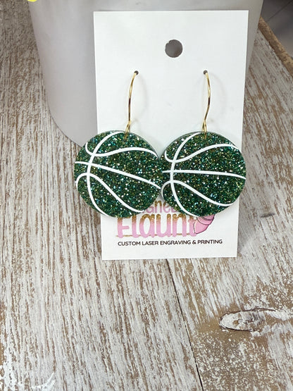 Full-Court Sparkle! UV Printed Basketball Dangles