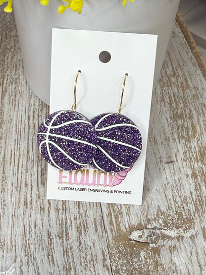 Full-Court Sparkle! UV Printed Basketball Dangles