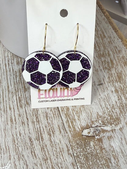 Sideline Sparkle! UV Printed Soccer Dangles