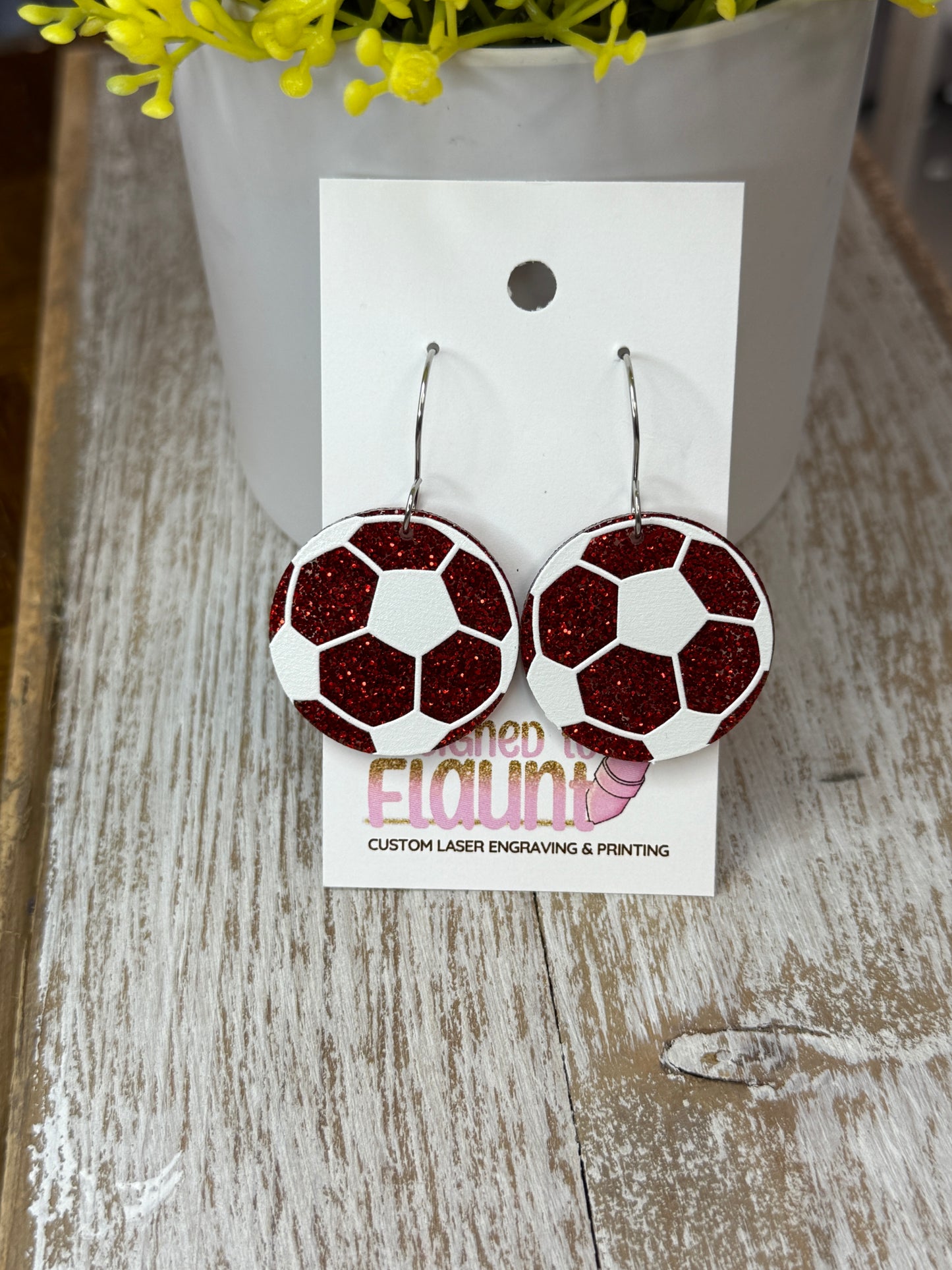 Sideline Sparkle! UV Printed Soccer Dangles