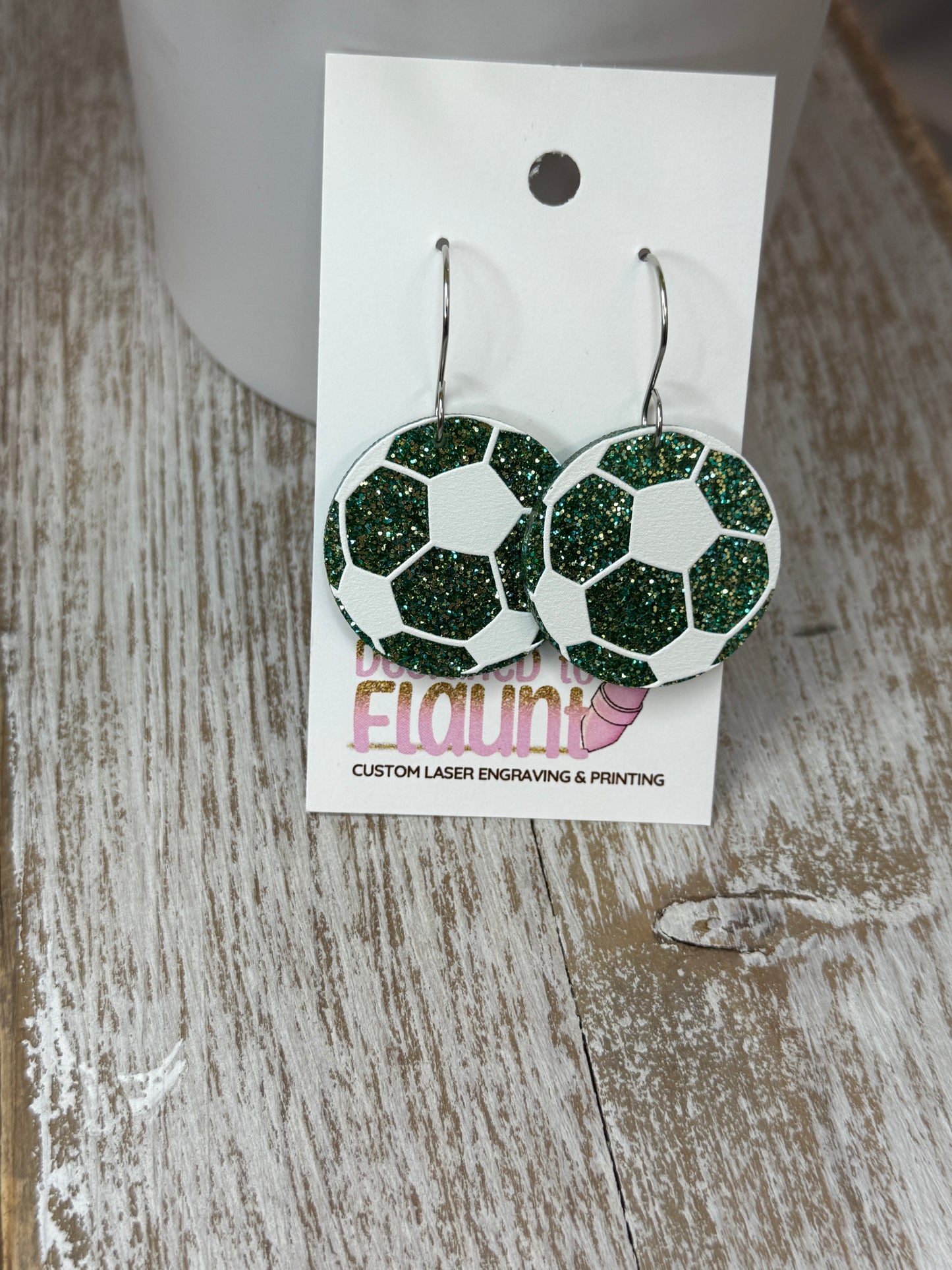 Sideline Sparkle! UV Printed Soccer Dangles