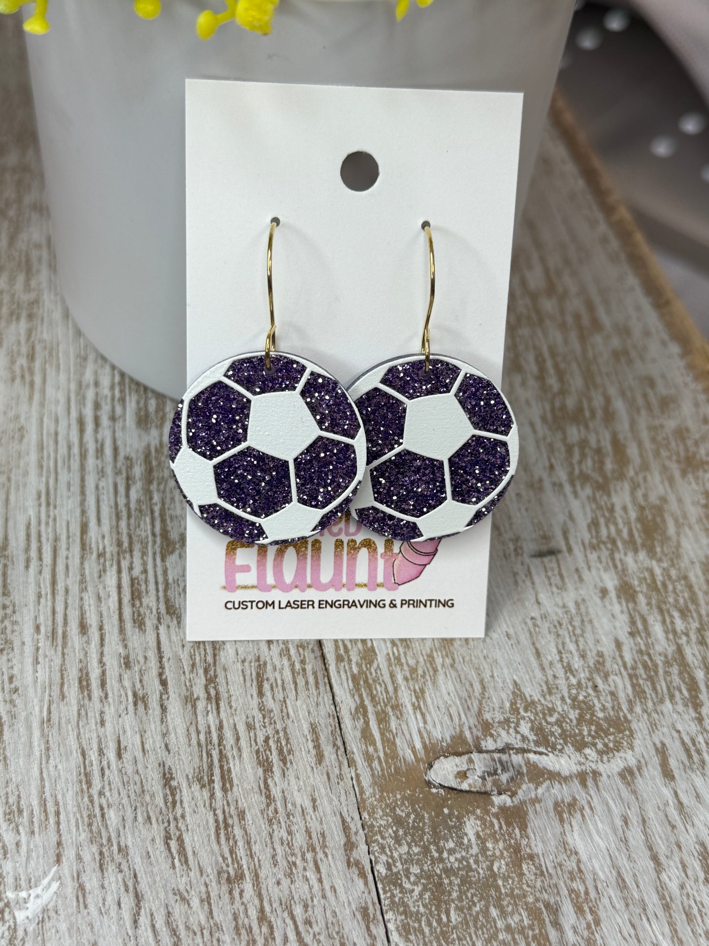 Sideline Sparkle! UV Printed Soccer Dangles