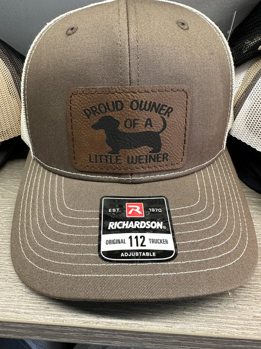 Proud Owner Of A Little Weiner Men's Richardson 112 Trucker Hat