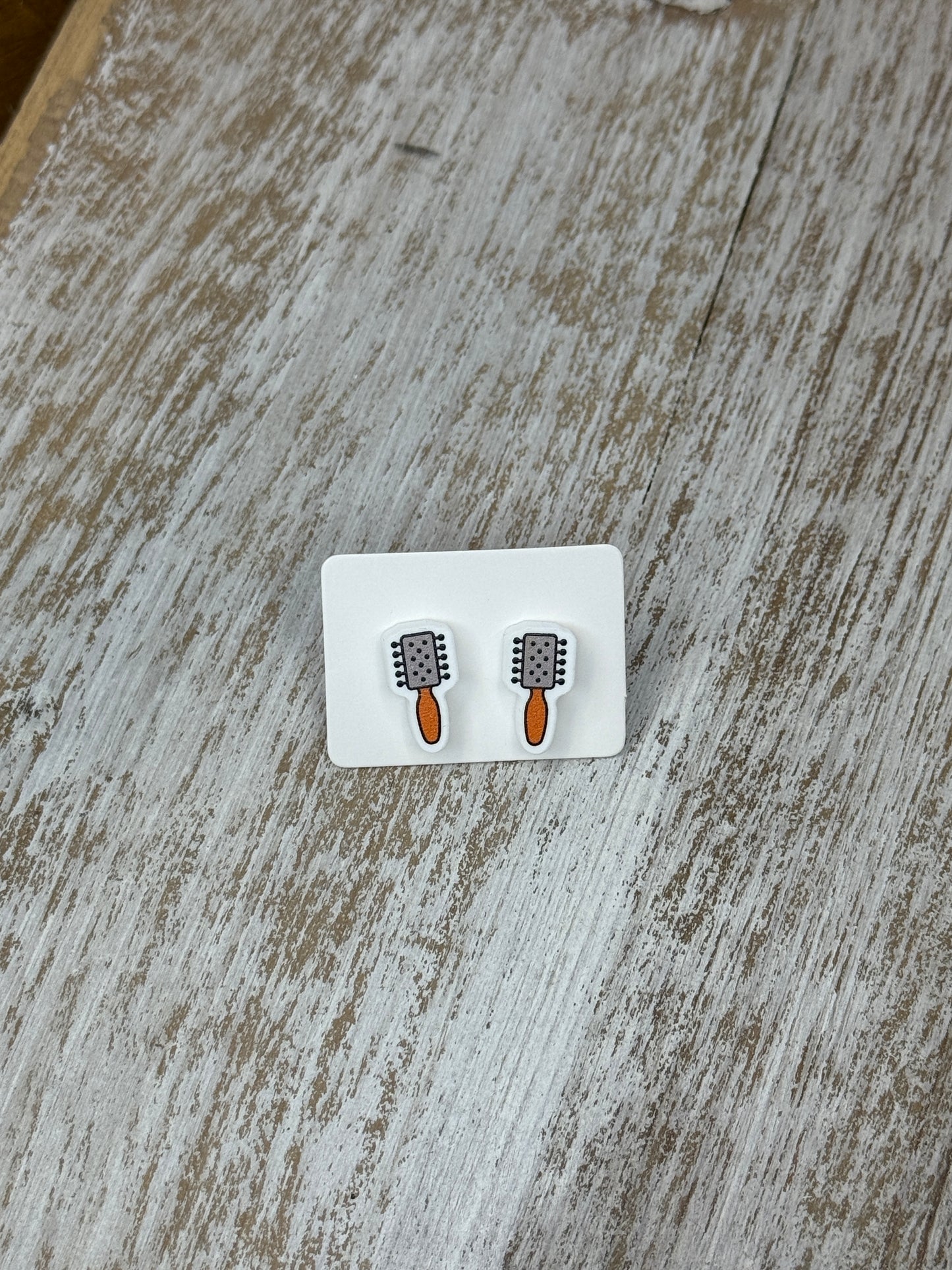 UV Printed Blowout Babe Acrylic Stud Earrings