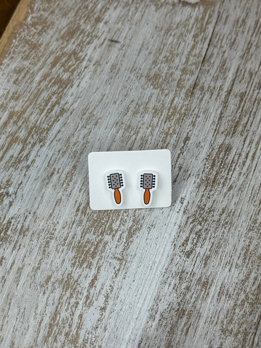 UV Printed Blowout Babe Acrylic Stud Earrings