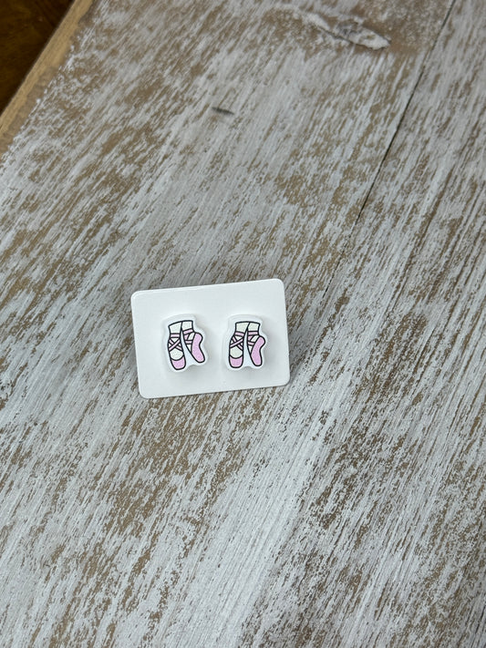 UV Printed Dancer's Dream Acrylic Stud Earrings