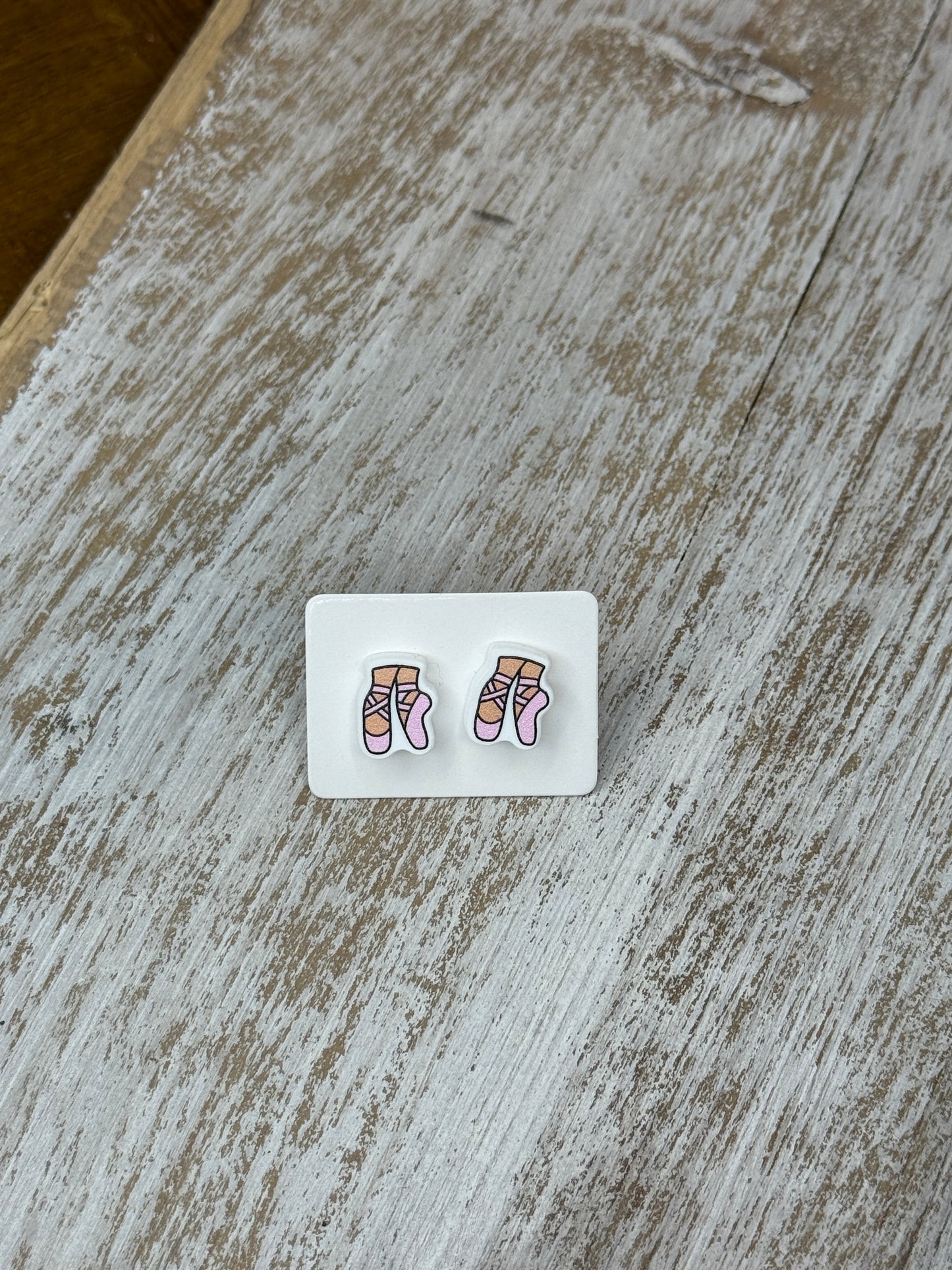 UV Printed Dancer's Dream Acrylic Stud Earrings