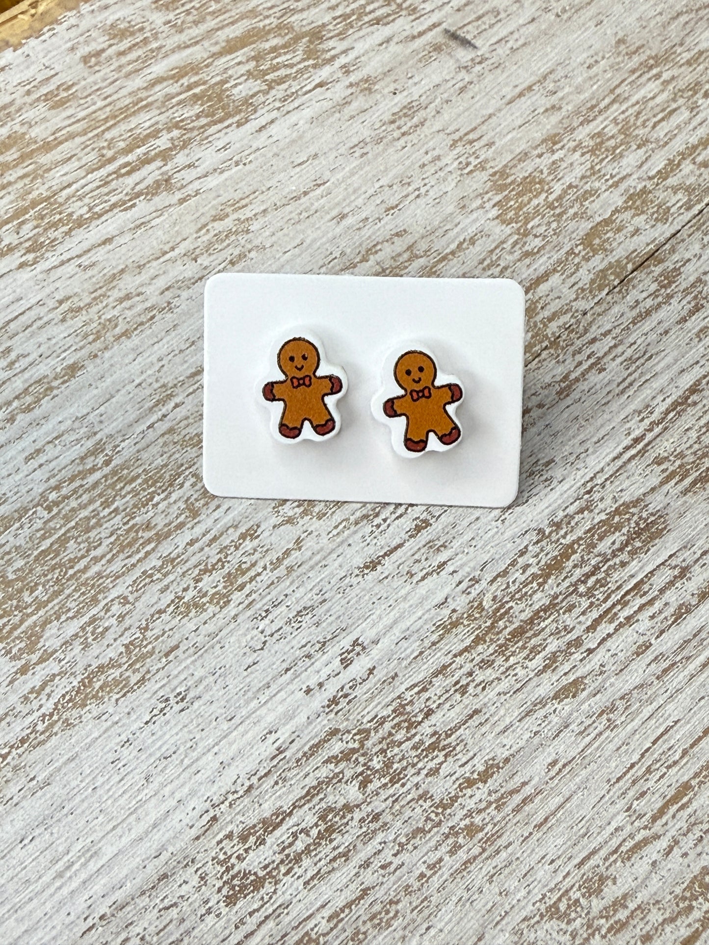 UV Printed Mr. Ginger Acrylic Stud Earrings
