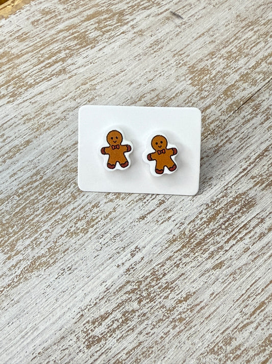 UV Printed Mr. Ginger Acrylic Stud Earrings