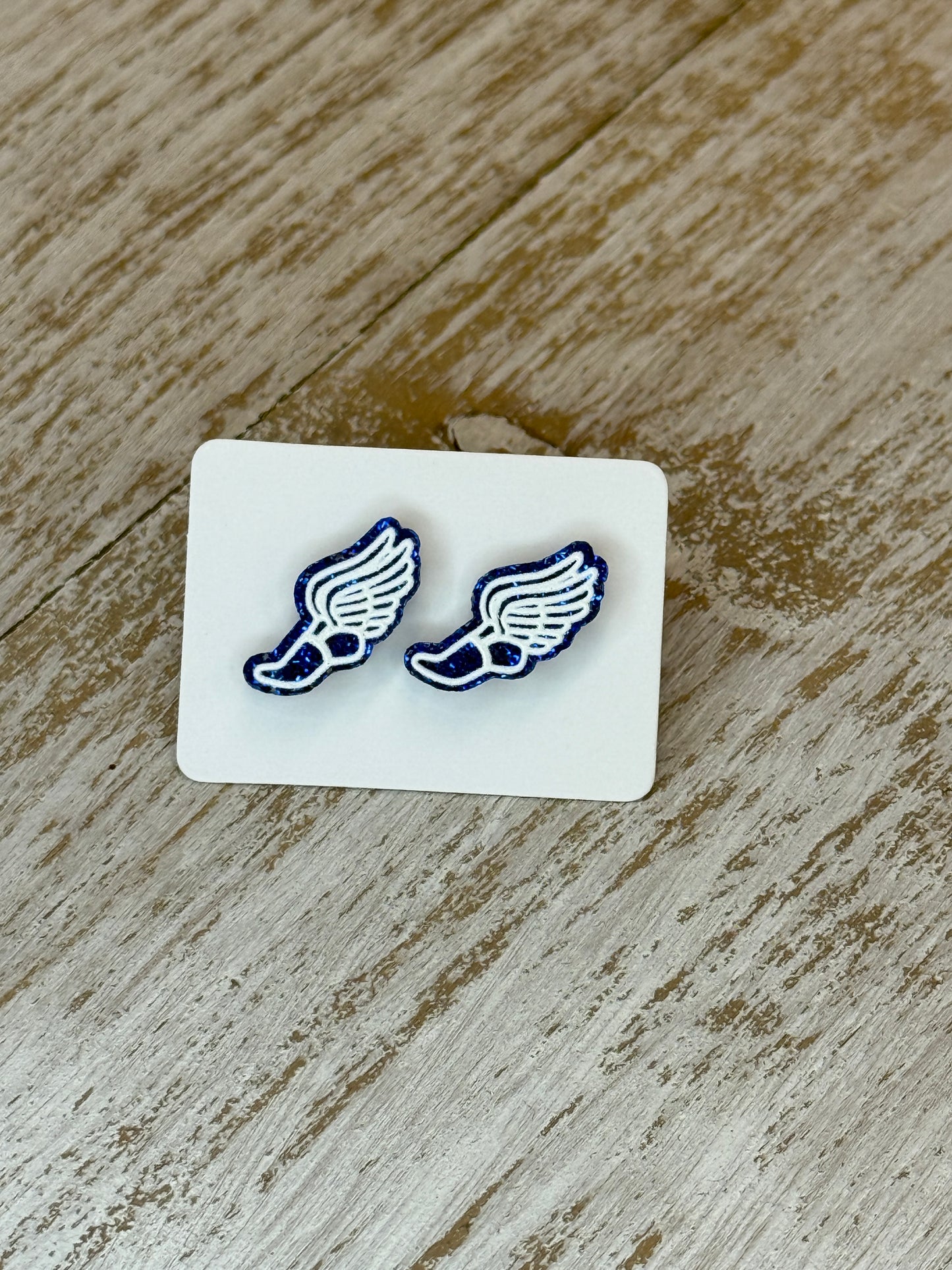 UV Printed Track Star Minis Stud Earrings