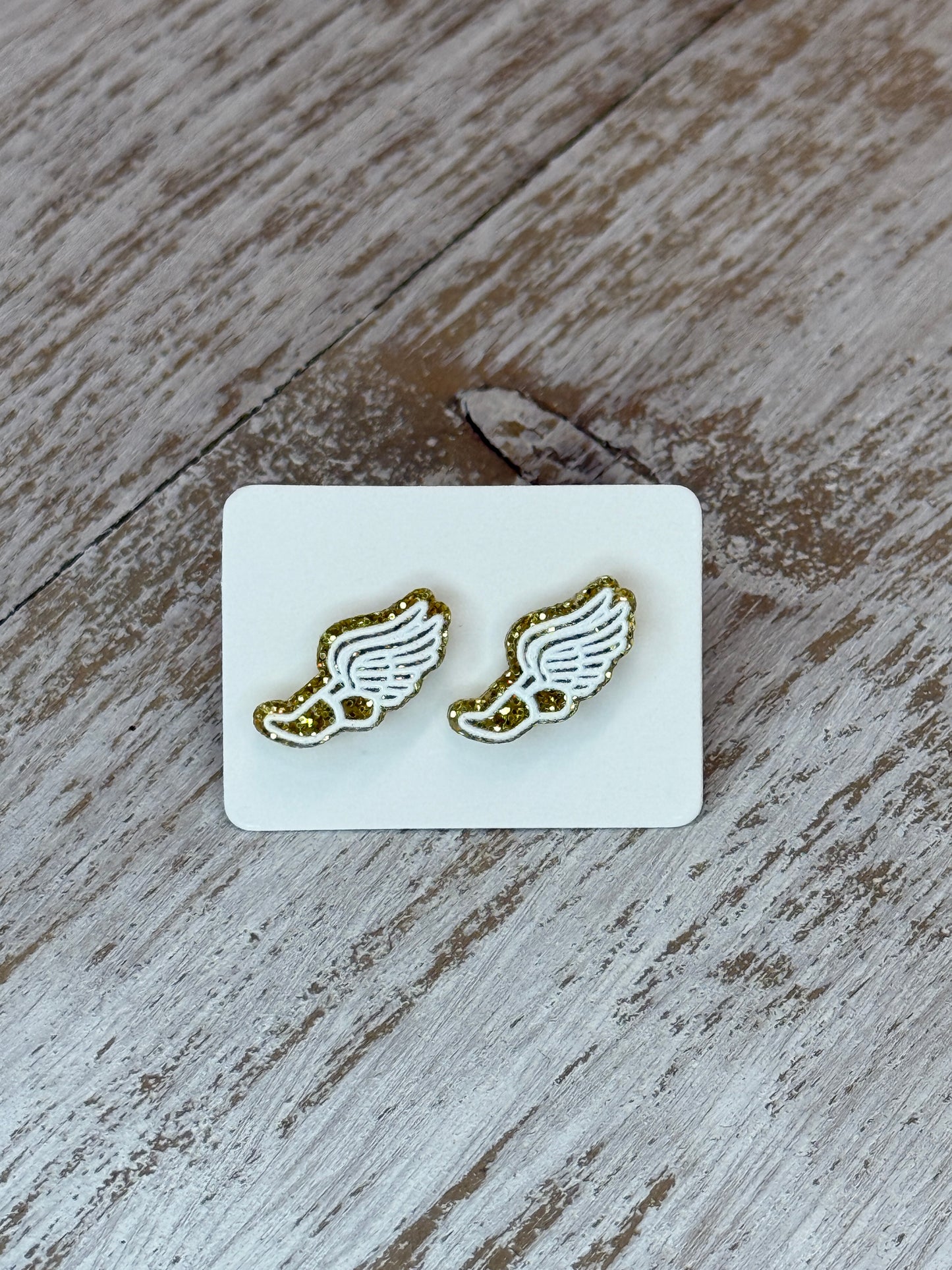 UV Printed Track Star Minis Stud Earrings