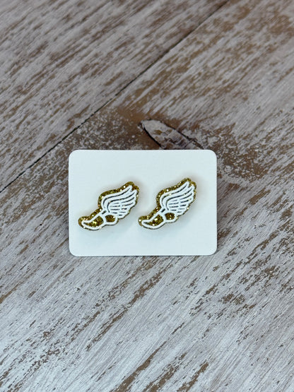 UV Printed Track Star Minis Stud Earrings