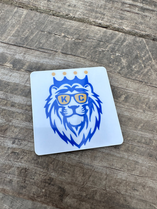 Sublimated KC Royals Sluggerrr Metal Magnet