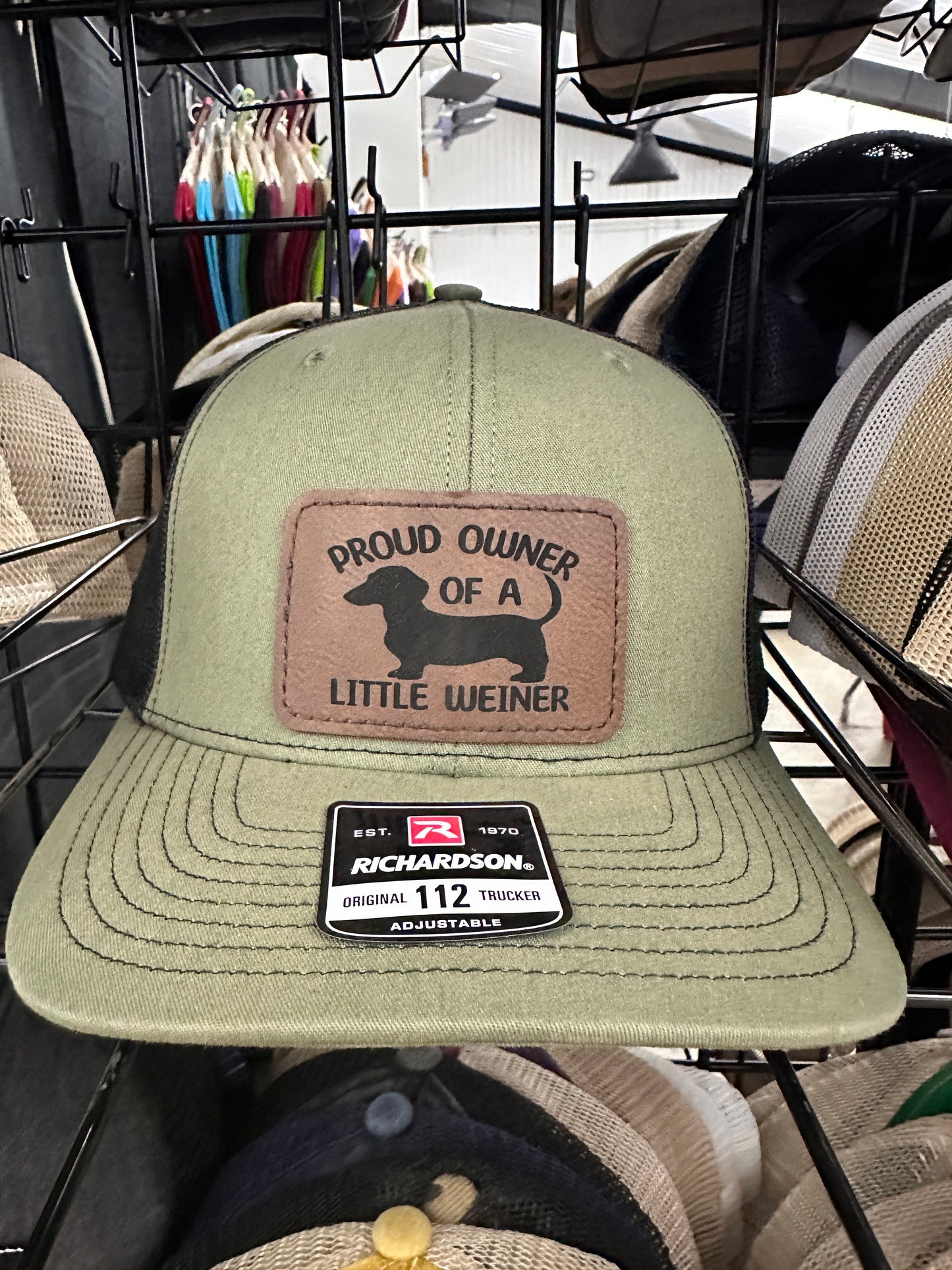 Proud Owner Of A Little Weiner Men's Richardson 112 Trucker Hat