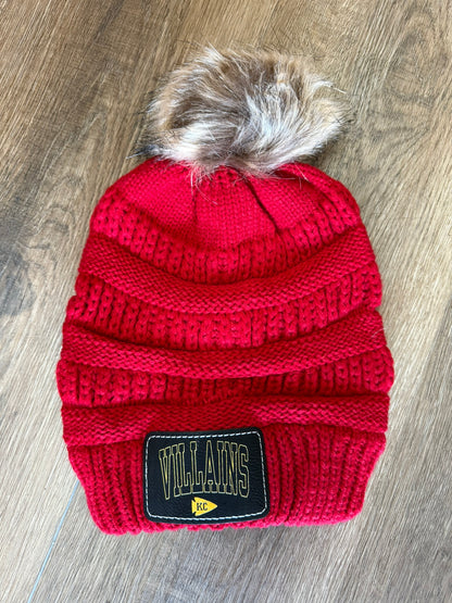 UV Printed Villains KC Knitted Pom Beanie