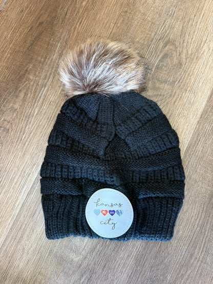 UV Printed Kansas City Sports Knitted Pom Beanie