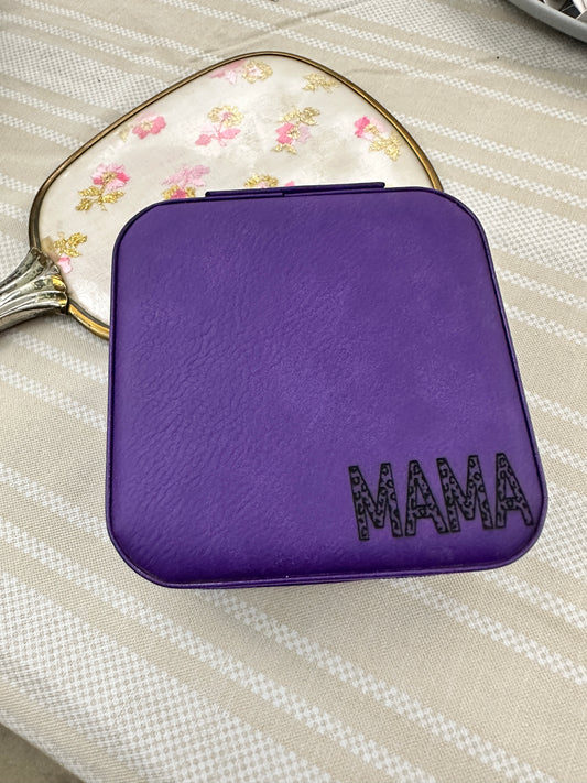 Cheetah Print Mama Jewelry Box