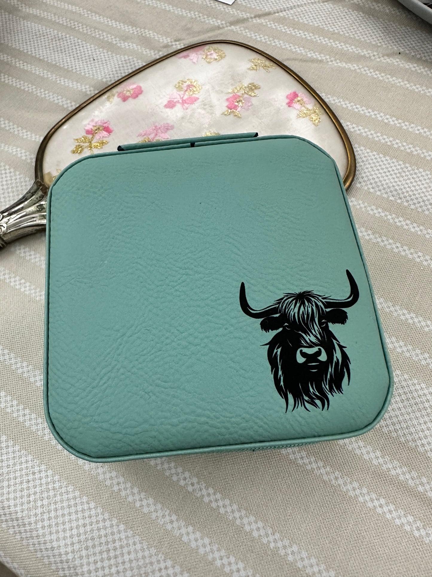 Highland Cow Jewelry Box