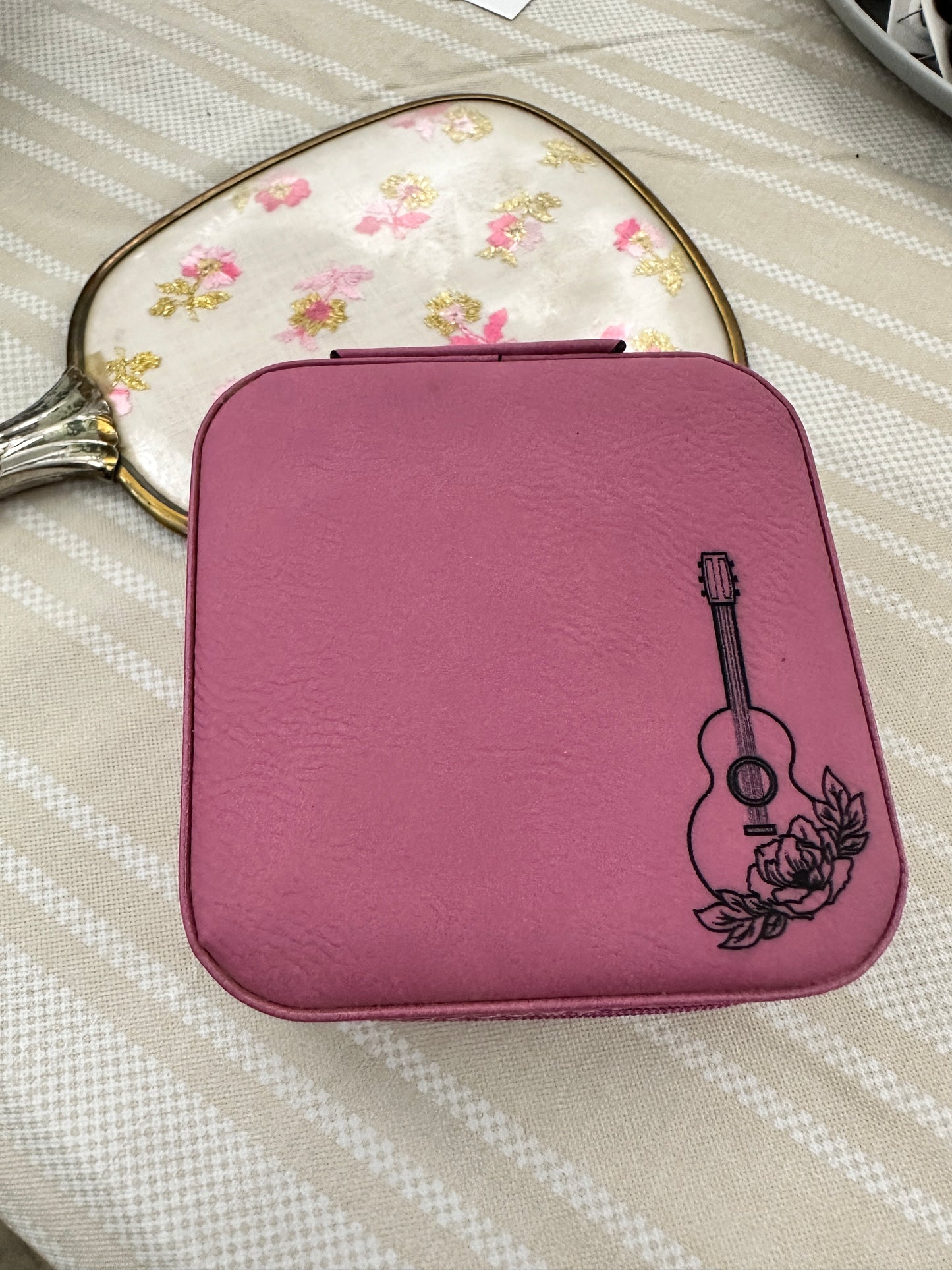Floral Guitar Jewelry Box