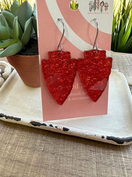 Solid Arrowhead Dangle Earrings