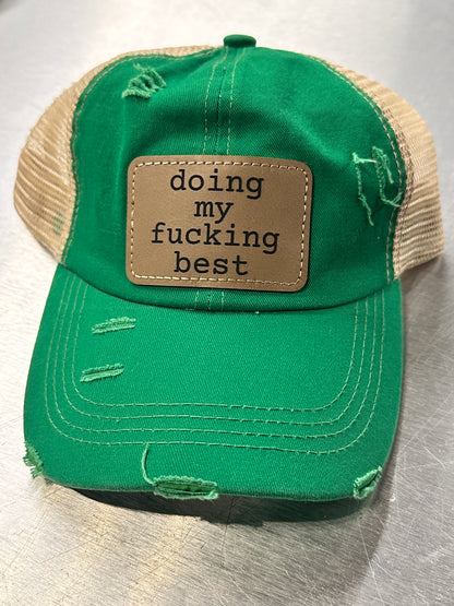 Doing My Best Women's Criss Cross Hat