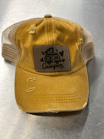 Happy Camper Women's Criss Cross Hat