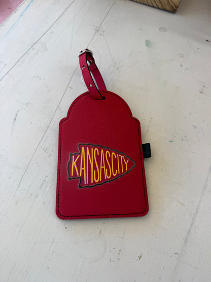 UV Printed Yellow Arrowhead Kingdom Golf Bag Tag