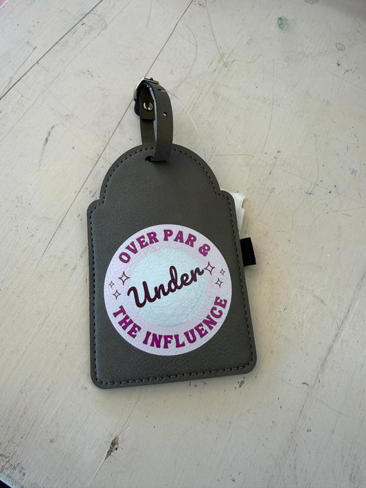UV Printed Over Par Golf Bag Tag