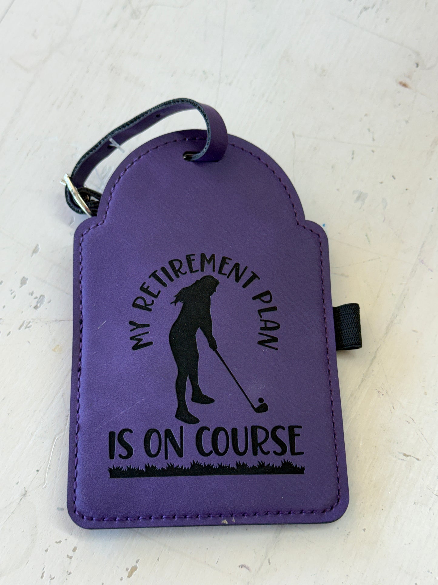 Retirement Plan Golf Bag Tag